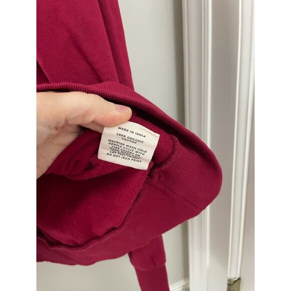 NWT WVN 100% Organic Cotton Loungewear Earthy Crew Neck Valley Sweatshirt M‎ - Picture 7 of 10